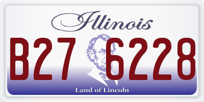 IL license plate B276228