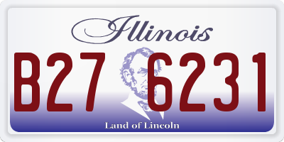 IL license plate B276231