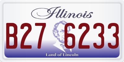 IL license plate B276233