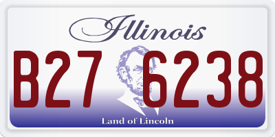 IL license plate B276238