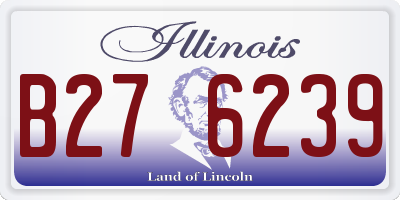 IL license plate B276239
