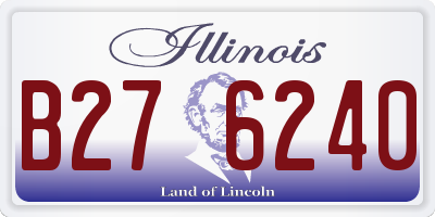 IL license plate B276240