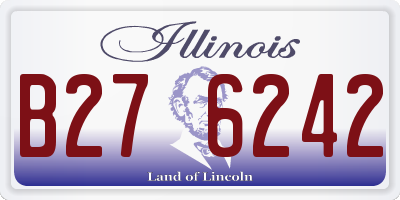 IL license plate B276242