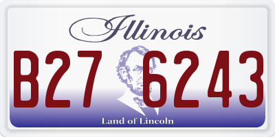 IL license plate B276243