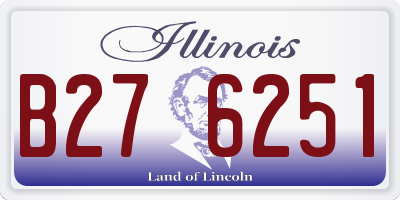 IL license plate B276251