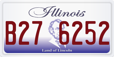 IL license plate B276252