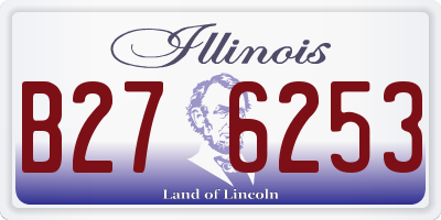 IL license plate B276253