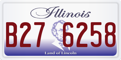 IL license plate B276258