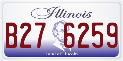 IL license plate B276259