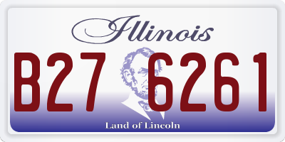 IL license plate B276261
