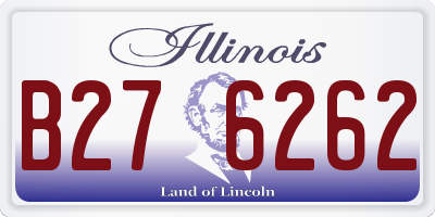 IL license plate B276262