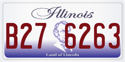 IL license plate B276263