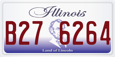 IL license plate B276264