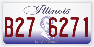 IL license plate B276271