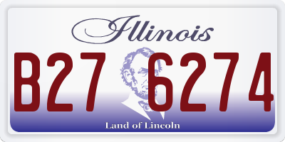 IL license plate B276274