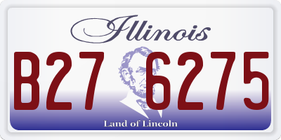 IL license plate B276275