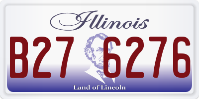 IL license plate B276276