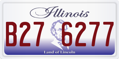 IL license plate B276277