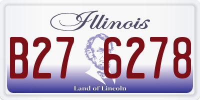 IL license plate B276278