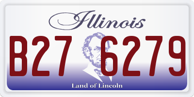 IL license plate B276279