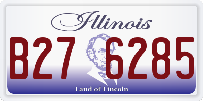 IL license plate B276285