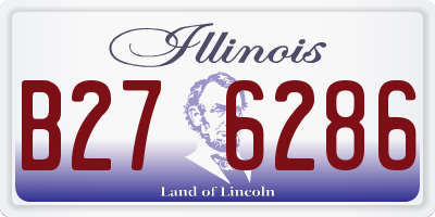 IL license plate B276286