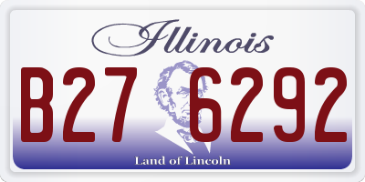 IL license plate B276292