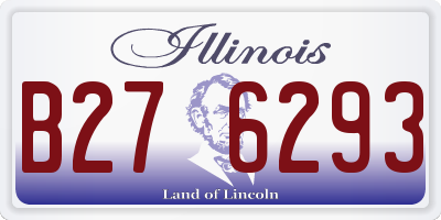 IL license plate B276293