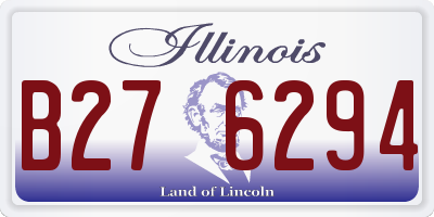 IL license plate B276294