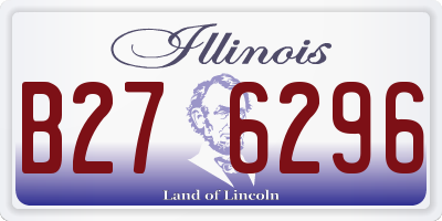 IL license plate B276296