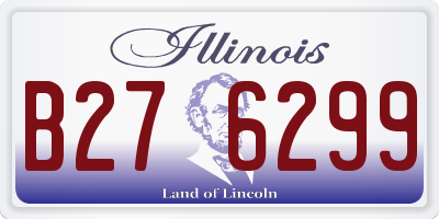 IL license plate B276299