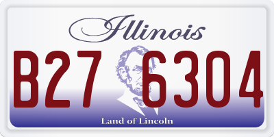IL license plate B276304