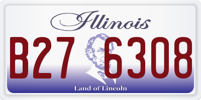 IL license plate B276308