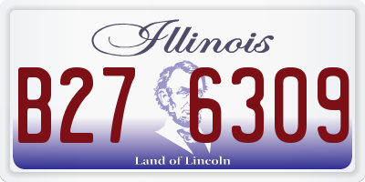 IL license plate B276309