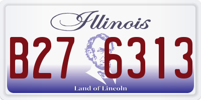 IL license plate B276313
