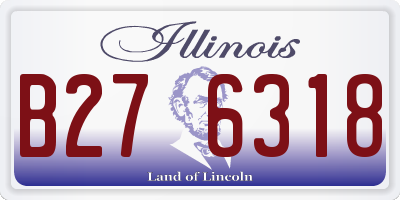 IL license plate B276318