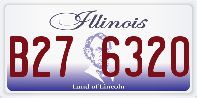 IL license plate B276320