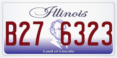 IL license plate B276323
