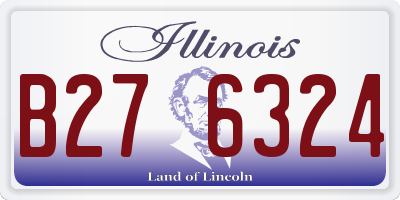 IL license plate B276324