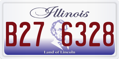 IL license plate B276328