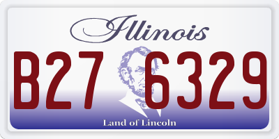IL license plate B276329