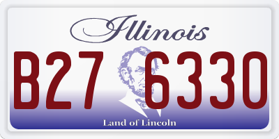 IL license plate B276330