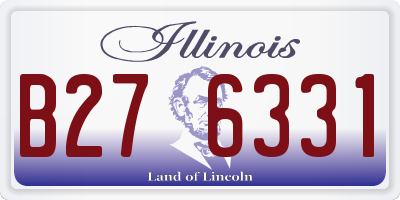 IL license plate B276331