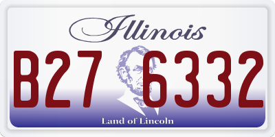 IL license plate B276332