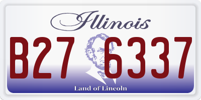 IL license plate B276337