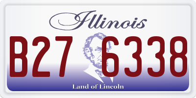 IL license plate B276338