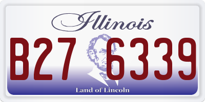 IL license plate B276339