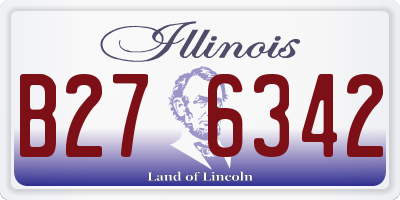 IL license plate B276342