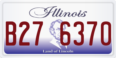 IL license plate B276370
