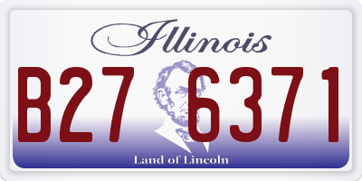 IL license plate B276371